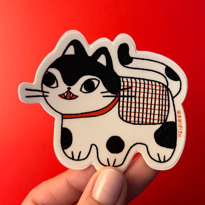 Feisty Neko Sticker for wholesale by Heidiroo