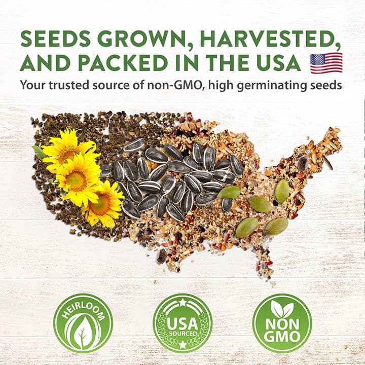 Homegrown Garden - Wholesale Plant Seeds - 8 Variety Bulk Sunflower Seeds for Planting Outside