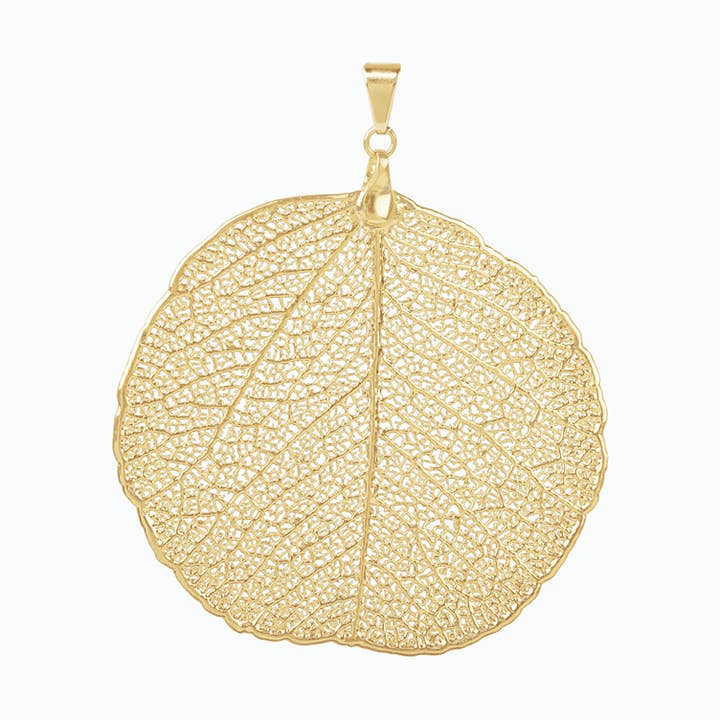 PARANA 18 Carat Recycled Yellow Gold Handmade Plated Pendant for wholesale by PureLeaf
