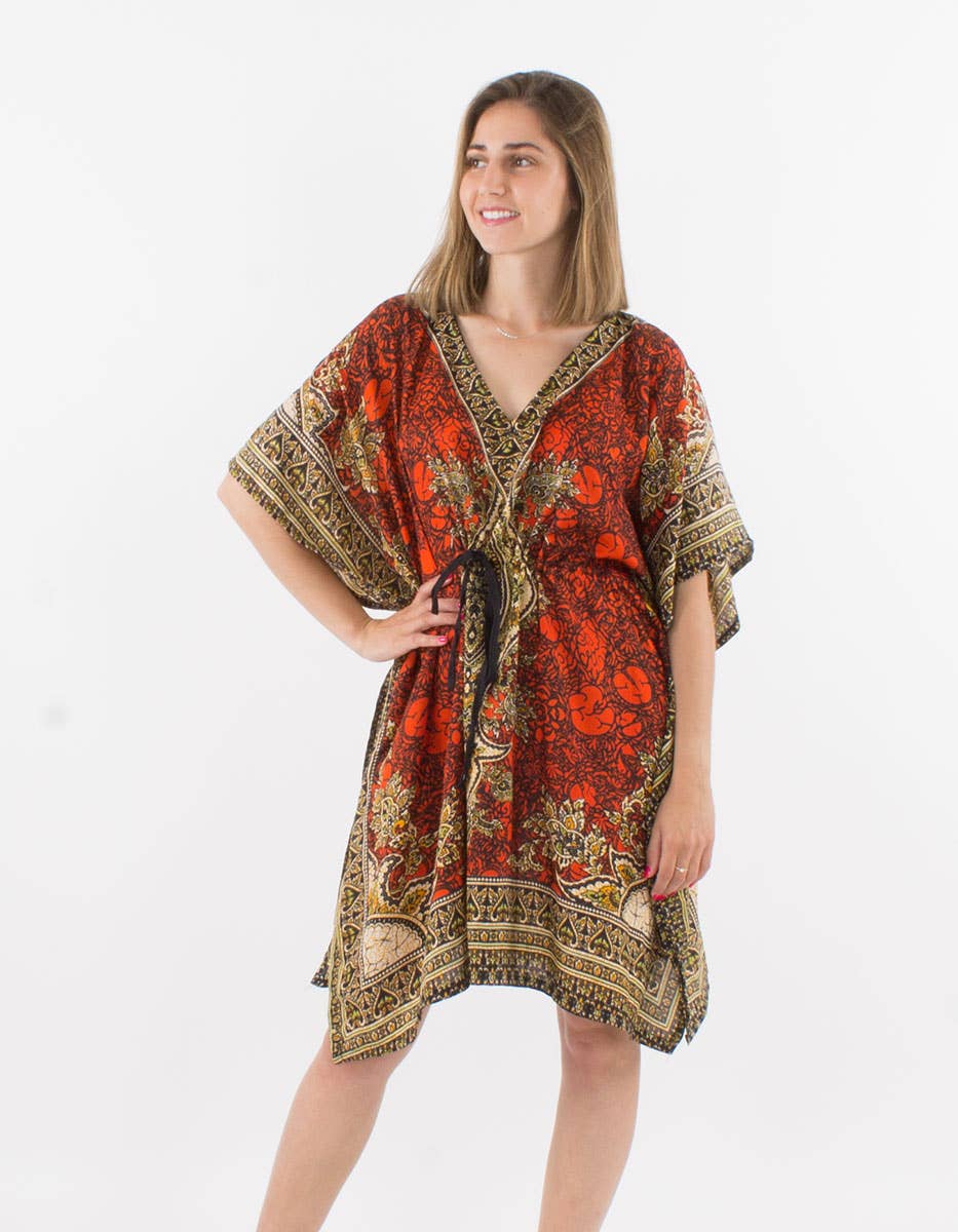 Coline - Vendita all'ingrosso Caftano - Donna - Kaftano a tunica stampata in poliestere donna TU156209