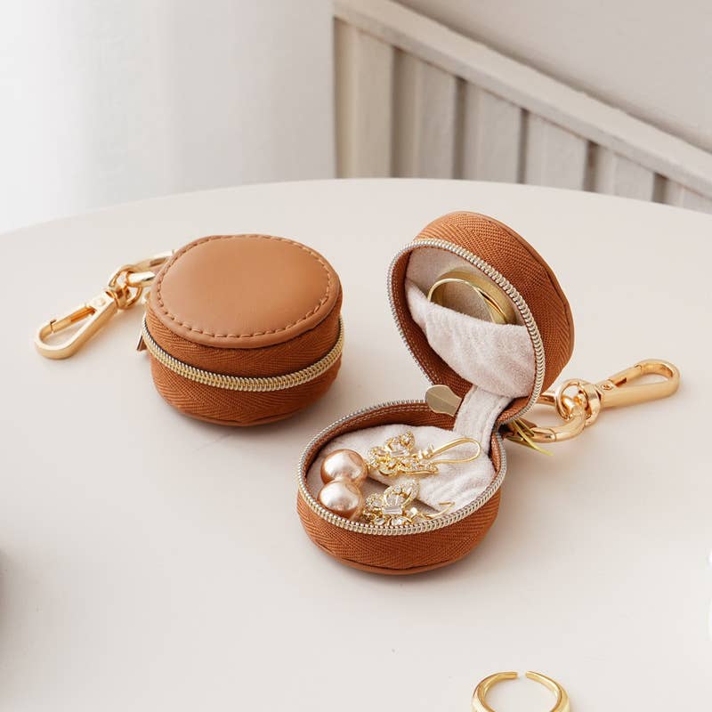 wandf – Engroshandel Smykkesskrin – Mini bærbar smykkeskrin, ring- og øreringeorganisator vedhæng3