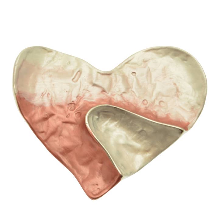 Spilla Magnetica Cuore Rosa Sfumato per la vendita all'ingrosso da parte di Miss Milly Limited