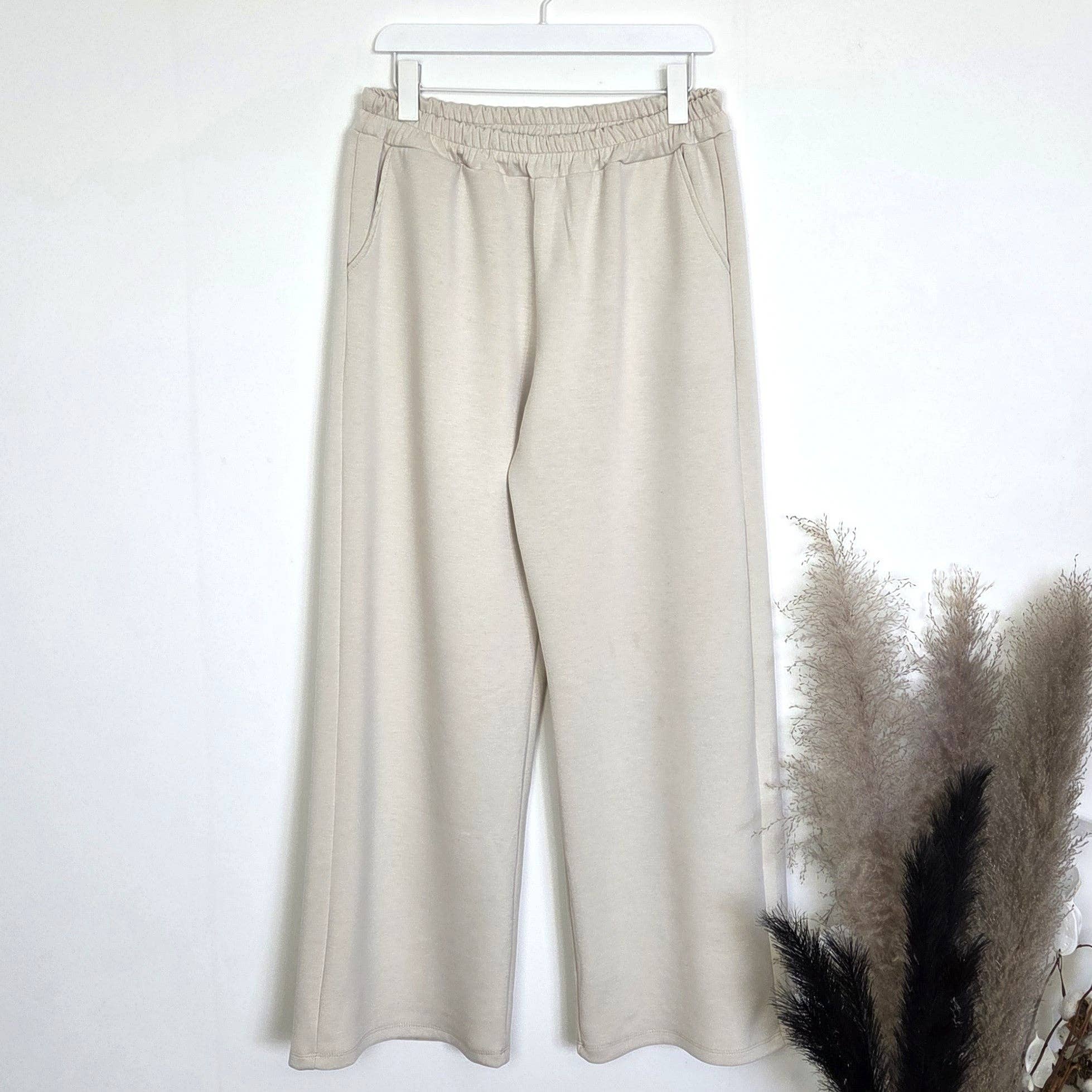 Tempest Designs - Wholesale Pants - Women's - Scuba fabric straight leg trousers with pockets and elasticated waistband (M-L)1