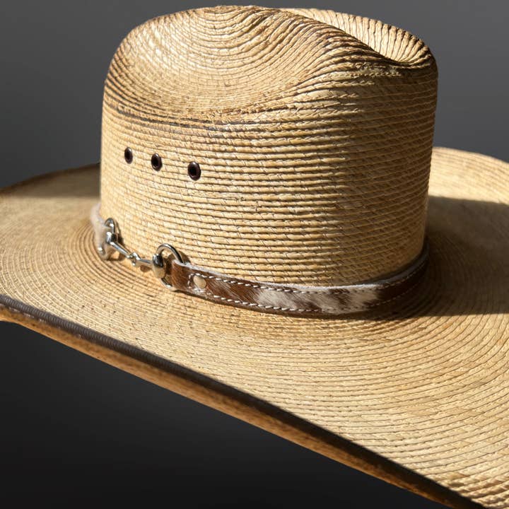 Westrian (Formerly Equipage) - Wholesale Hat Accessory - Women's - Hair On Cowhide Leather Snaffle Bit Hat Band