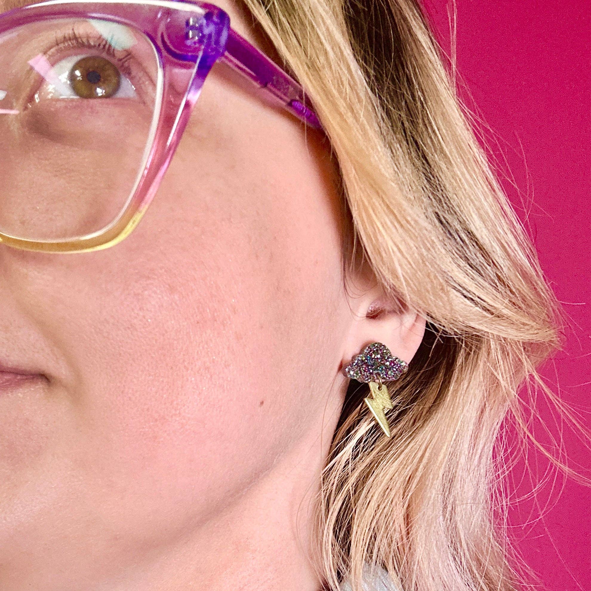 Silly Loaf - Wholesale Stud/Post Earrings - Storm Dangle Stud Earrings1