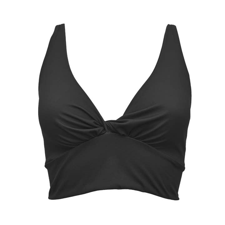 Ada Organic Cotton Twist Around Sports Bra for wholesale by Lezat