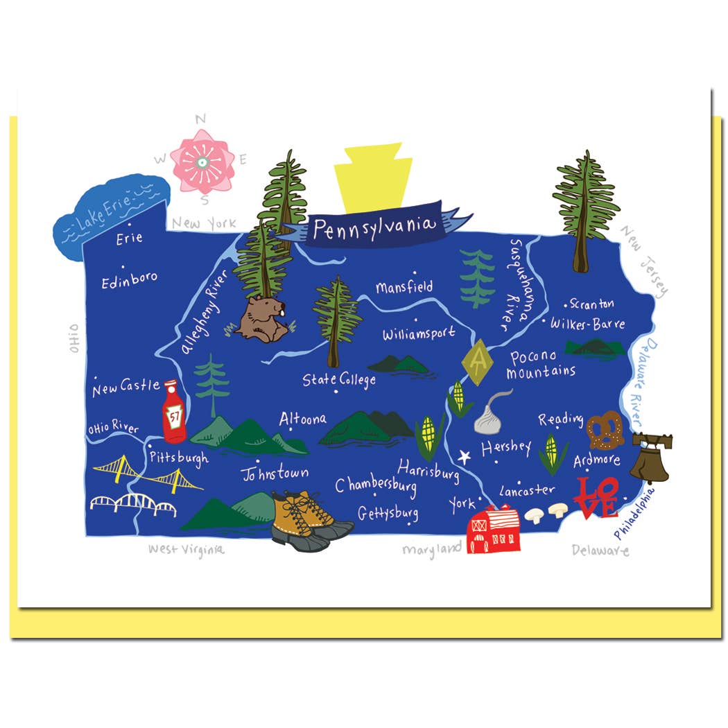 Allport Editions – wholesale Vardagliga hälsningskort – Hej USA Card Series - ALLA 50 STATER HÄR!39