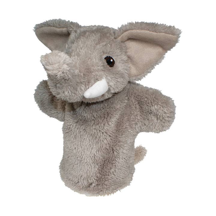 EcoBuddiez Eco-Friendly Plush Hand Puppet - Elephant for wholesale by Deluxebase
