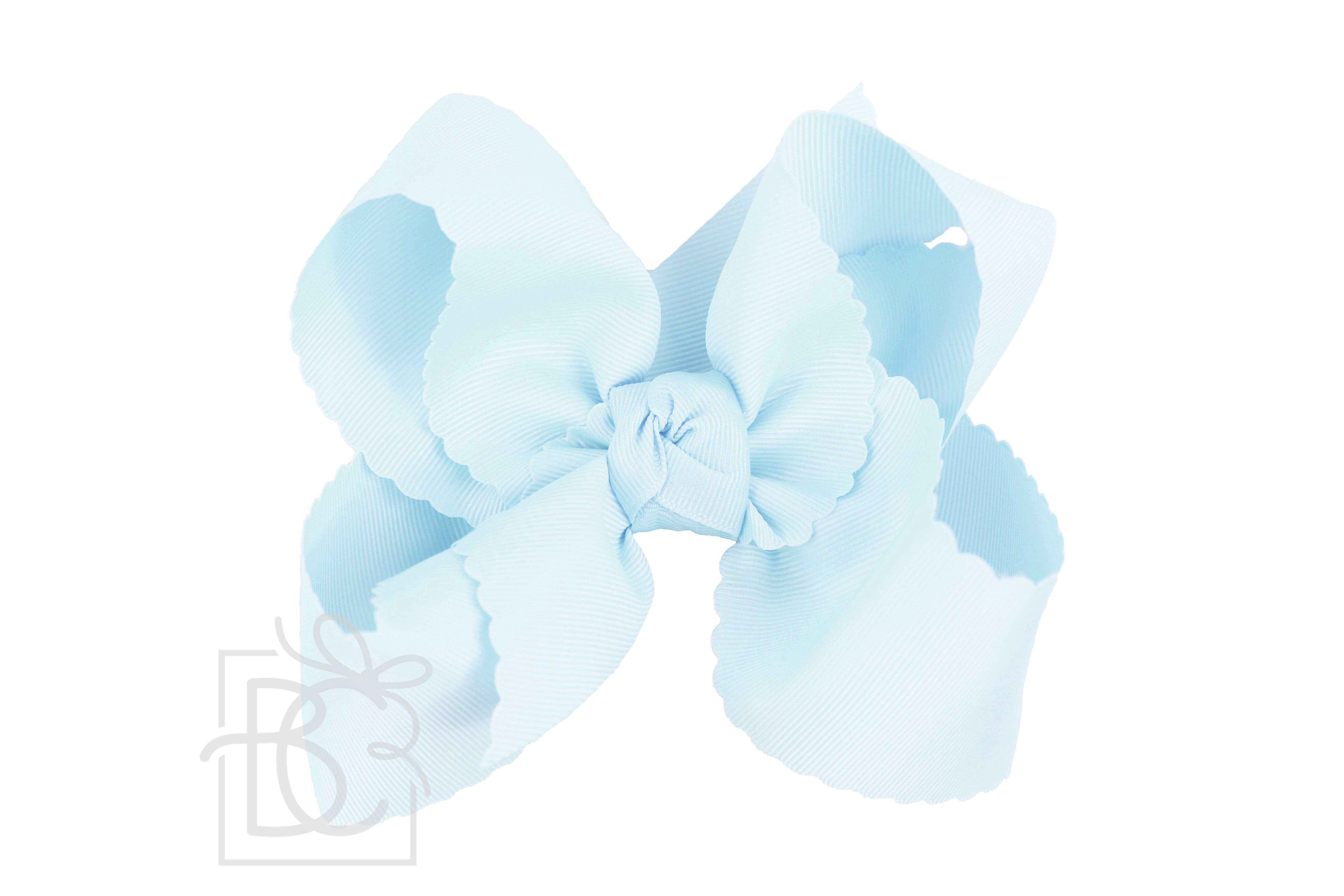 Beyond Creations, LLC – wholesale Hair bow – Kids – SCALLOPED EDGE BOW40
