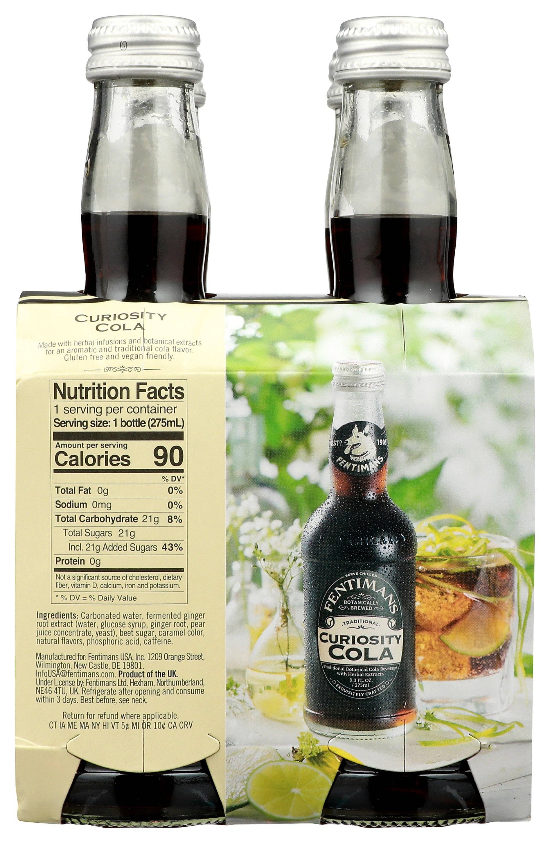 Everyday Supply Co - Wholesale Soda/Carbonated Drink - FENTIMANS BEV 4PK CURIOSITY COLA - Case of 61
