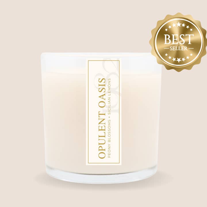 Bougie Opulent Oasis (14 oz à double mèche) pour la vente par 1982 Candle Co.