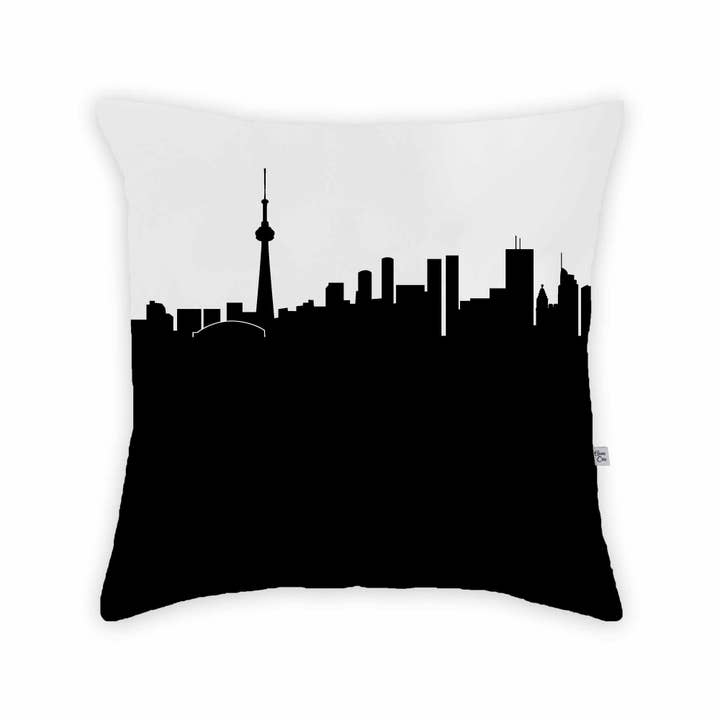 Cuscino grande con skyline di Toronto ON Canada per la vendita all'ingrosso da parte di Anne Cate