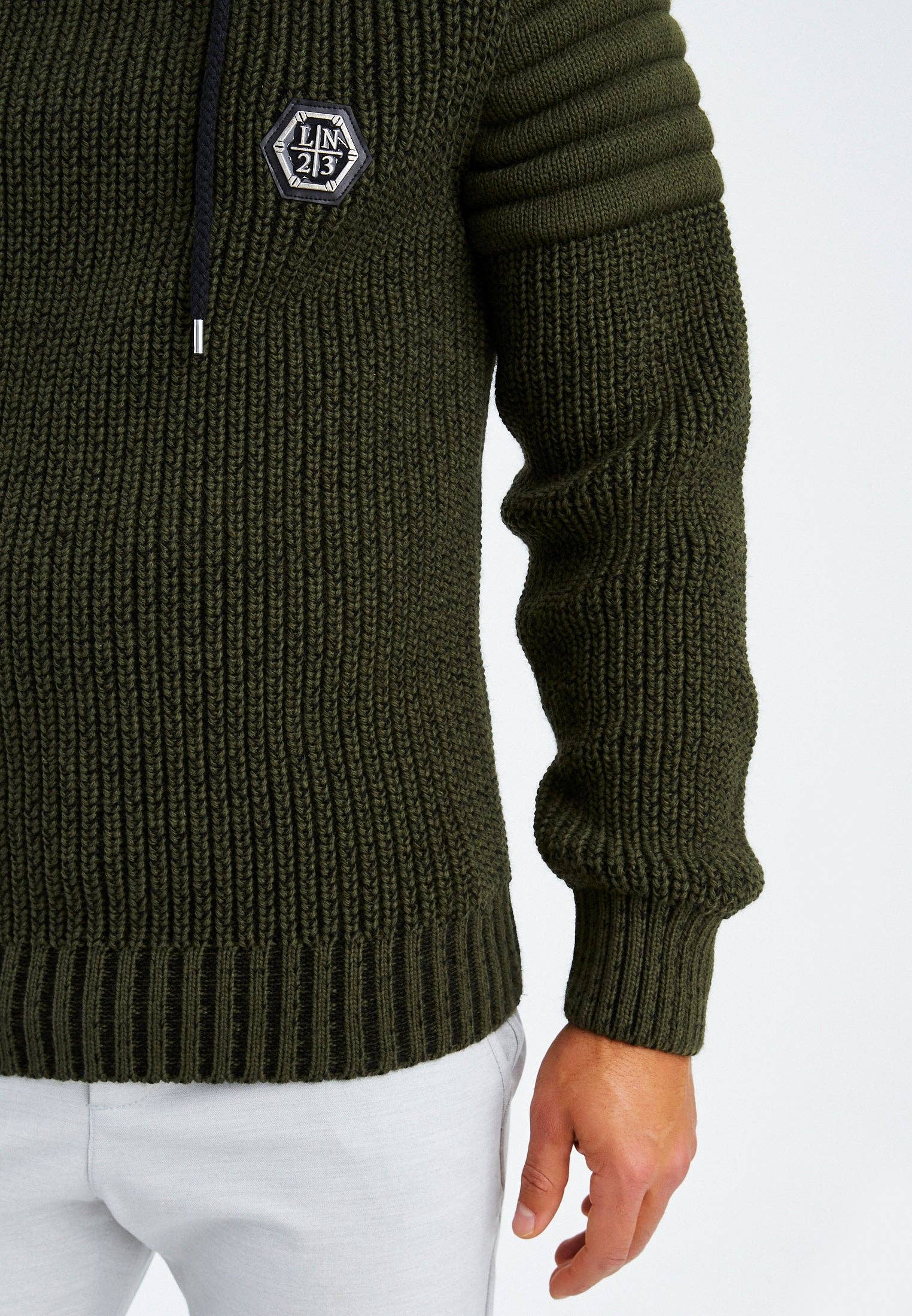 Leif Nelson GmbH - Wholesale Knit Sweater - Men's - Men's Knit Sweater Chunky Knit Shawl Collar LN-523528