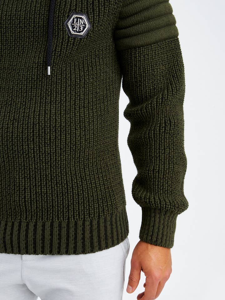 Leif Nelson GmbH - Wholesale Knit Sweater - Men's - Men's Knit Sweater Chunky Knit Shawl Collar LN-523528