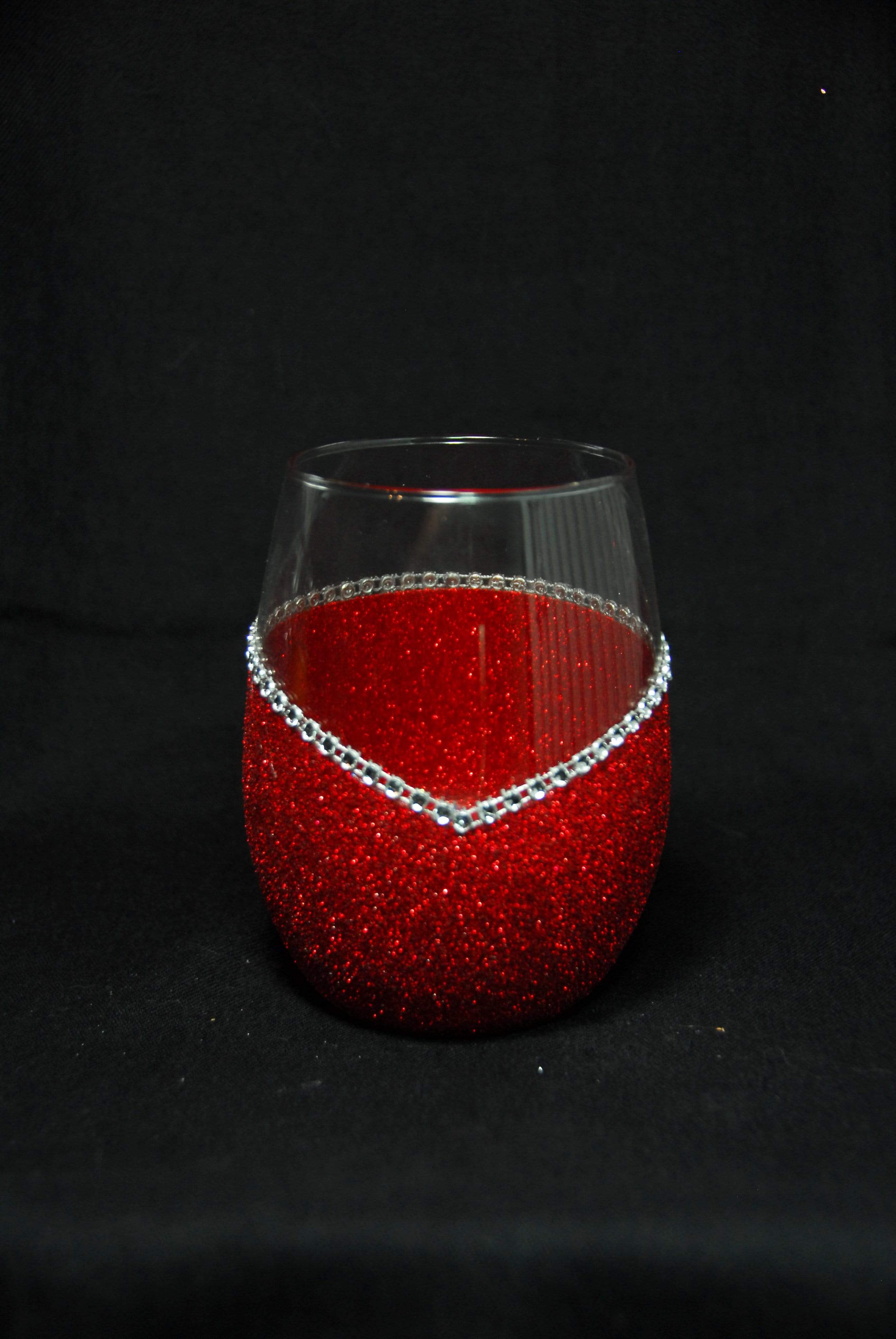 WineyBitches.Co - Wholesale Wine Glass - Bride (Wedding Rings Design) – Handmade Bling Wine Glass (Wedding Party Collection)23