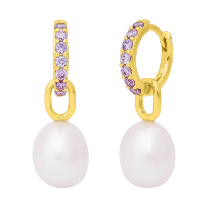 JULIETTE PEARL HUGGIES, GOLDFARBEN für den Großhandel von fyb jewelry