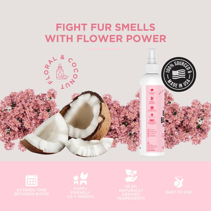 Natural Rapport - Wholesale Pet Spray - Dog - The Only Between Bath Spray Dogs Need - Floral & Coconut3