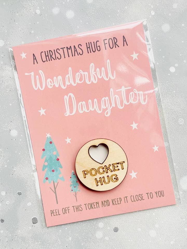 Abbraccio di Natale da Tasca per una Meravigliosa Figlia per la vendita all'ingrosso da parte di The Gift Club