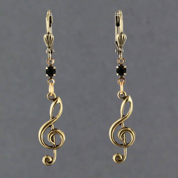 Sadie Green's Jewelry - Wholesale Dangle Earrings - Treble Clef Earring 1034-STM2