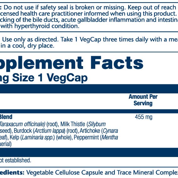 Solaray - Wholesale Oral Supplement/Vitamin - Liver Blend Sp-131
