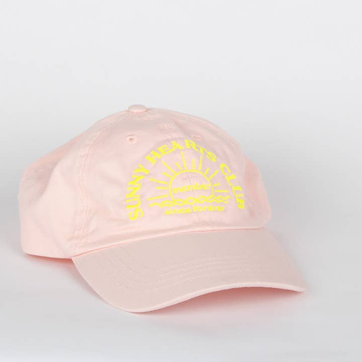 Cap Sunny Hearts Club Lyserød/Neon Gul (VE 4 stk.) for engroshandel hos Frau Hansen