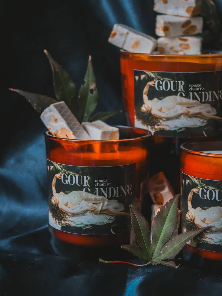 Nachrichtliche Kerze Nougat Hanf für den Großhandel von Gourgandine bougies