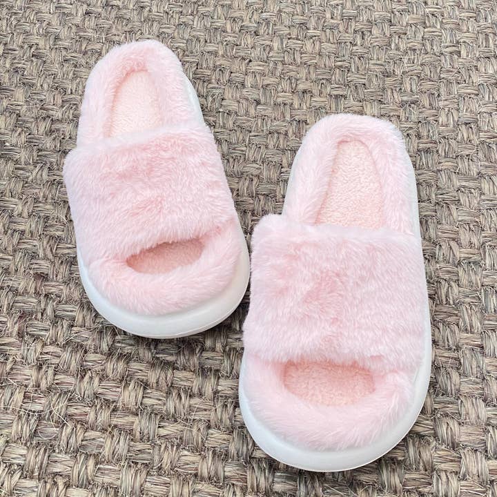 Pluizige pantoffels, uniseks, bijpassende pantoffels voor moeders met een stel voor wholesale door DrifWoo