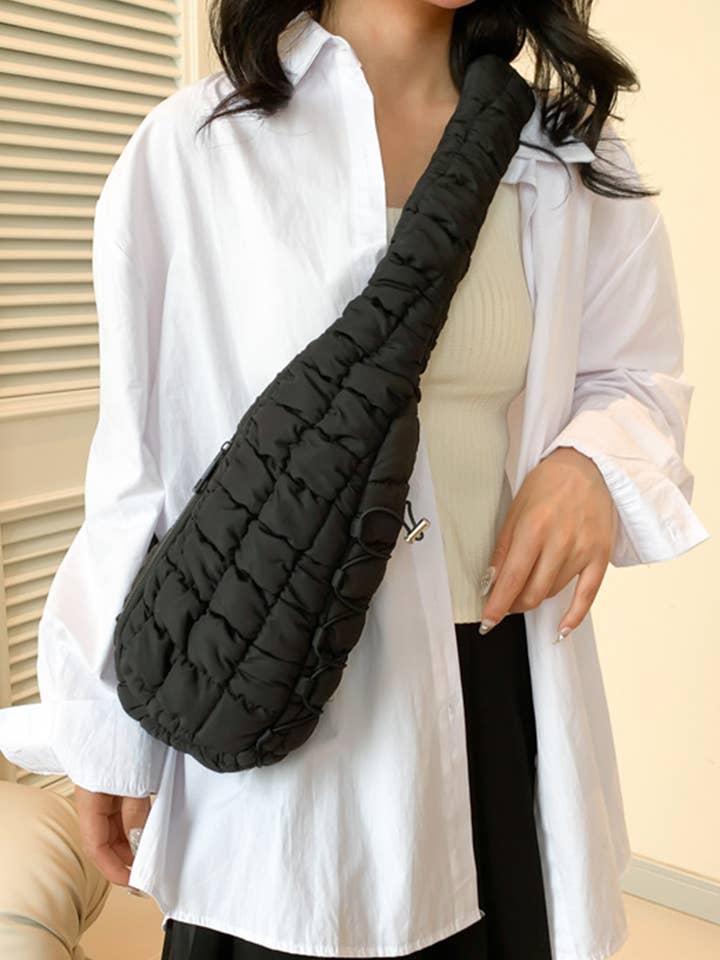 "...._ Quilted Puffy Crossbody Sling Bag for wholesale by 42POPS