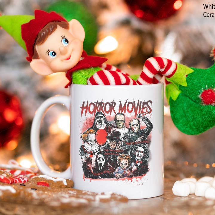 NVC Ecommerce LLC - Wholesale Coffee Mug - Horror Movie Characters Mug, Bloody Halloween Killers Mug