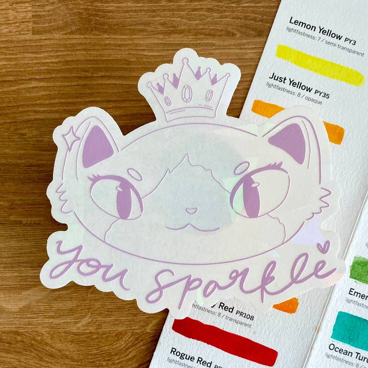 You Sparkle Queen Missy - Fensteraufkleber 3“ für den Großhandel von Katie Cat Created