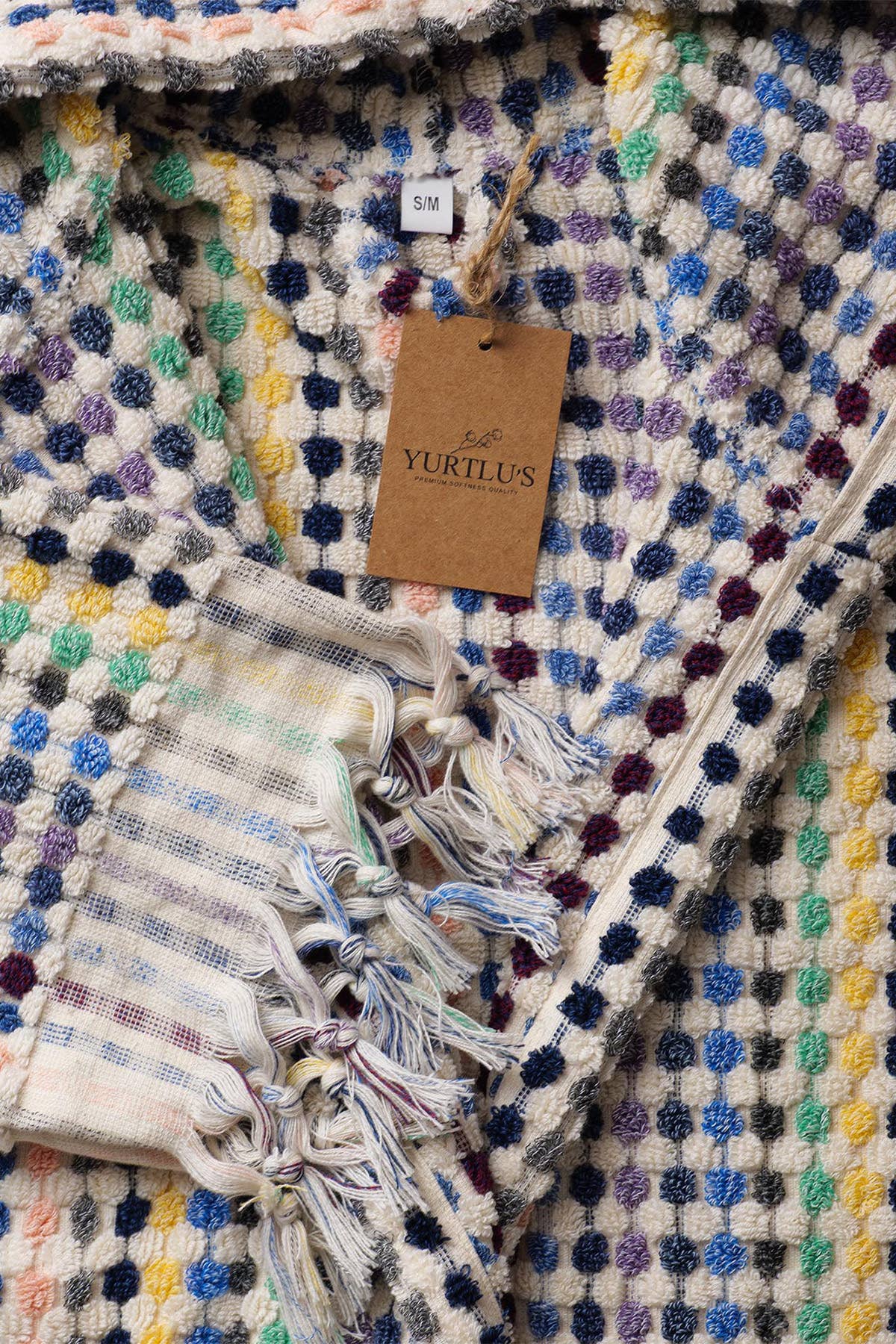 YURTLUS - Wholesale Robe - Women's - Unique 100% Cotton Pockets Bathrobe, Bubble Handwoven Robe4