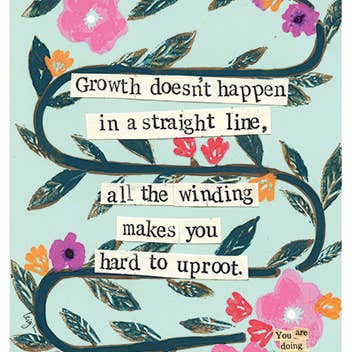 HARD TO UPROOT SUPPORT GREETING CARD 4.5 x 6.25" for wholesale by Calypso Cards LLC