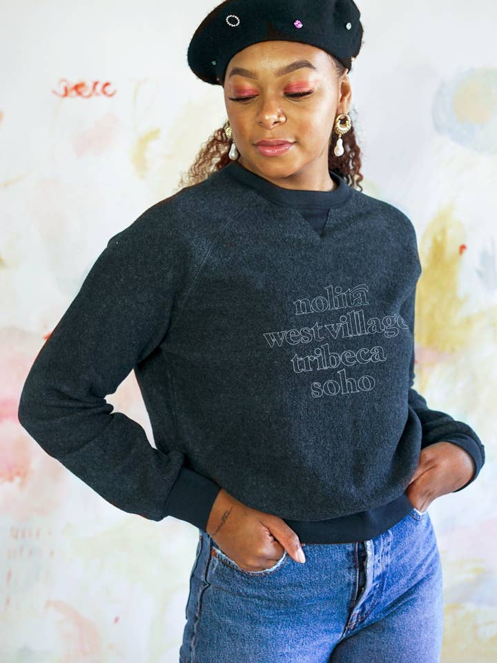 Neighborhood Sweatshirt for wholesale by Megan Phillips Collection