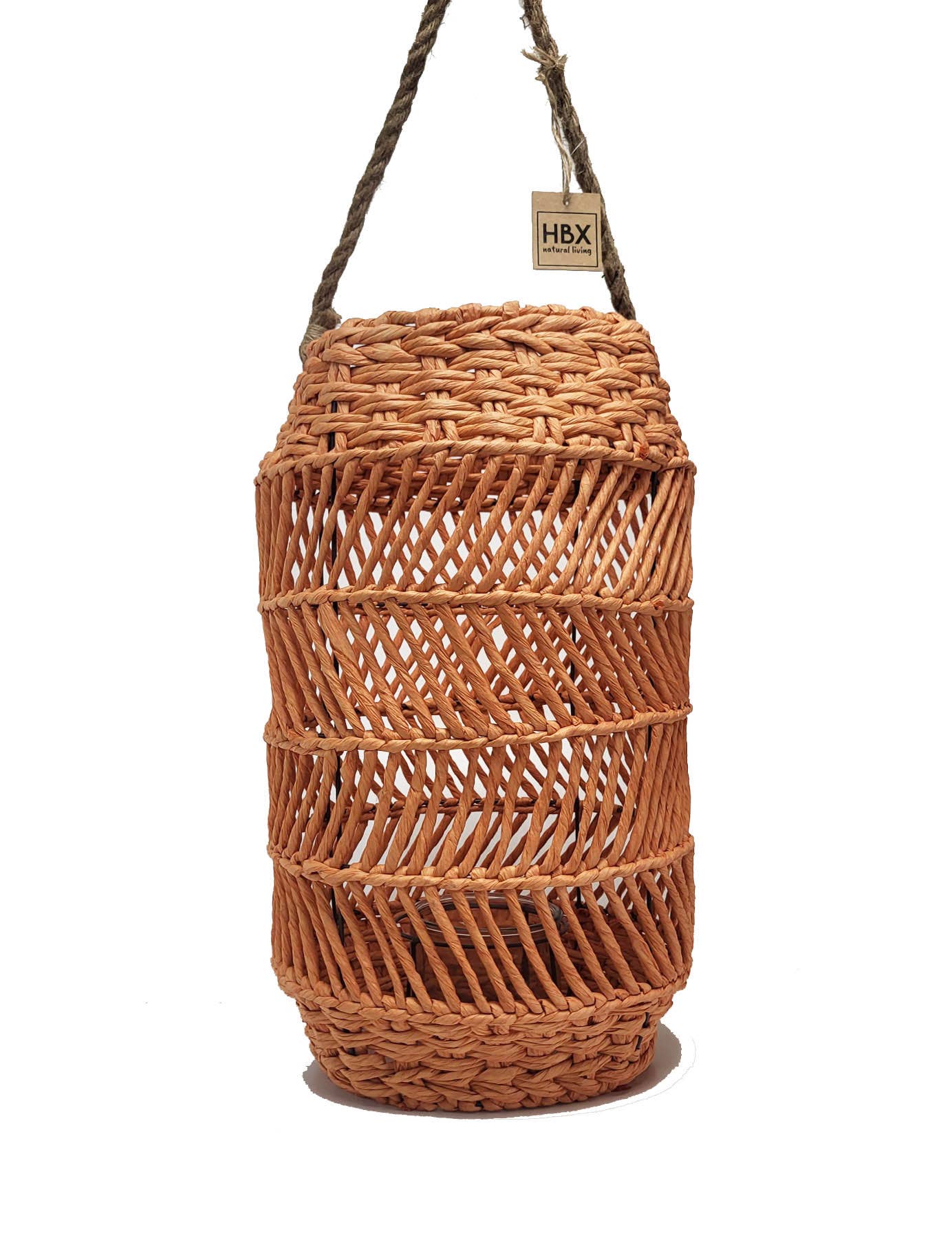 NHP International - Wholesale Lantern - HBX orange rattan Deia lanterns 50cm1