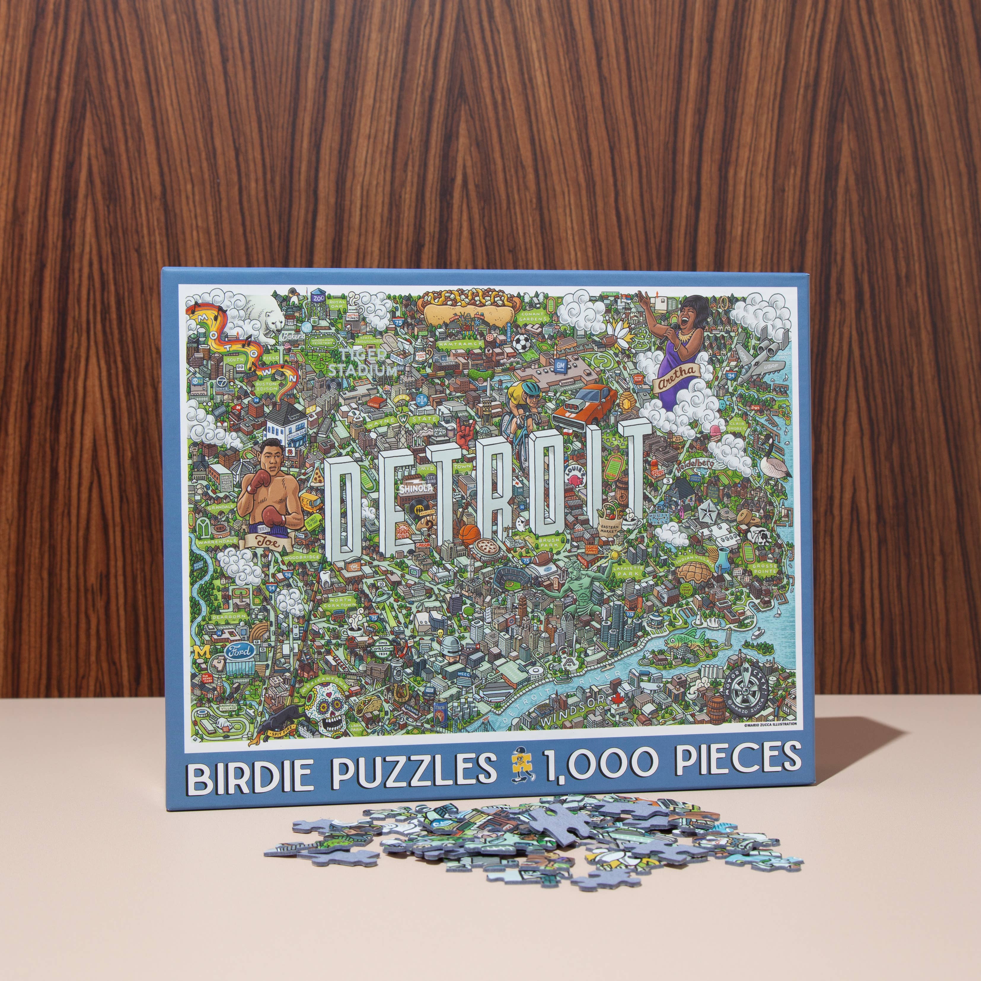 Birdie Puzzles - Wholesale Puzzel - Volwassene - Detroit | Puzzel van 1000 stukjes3