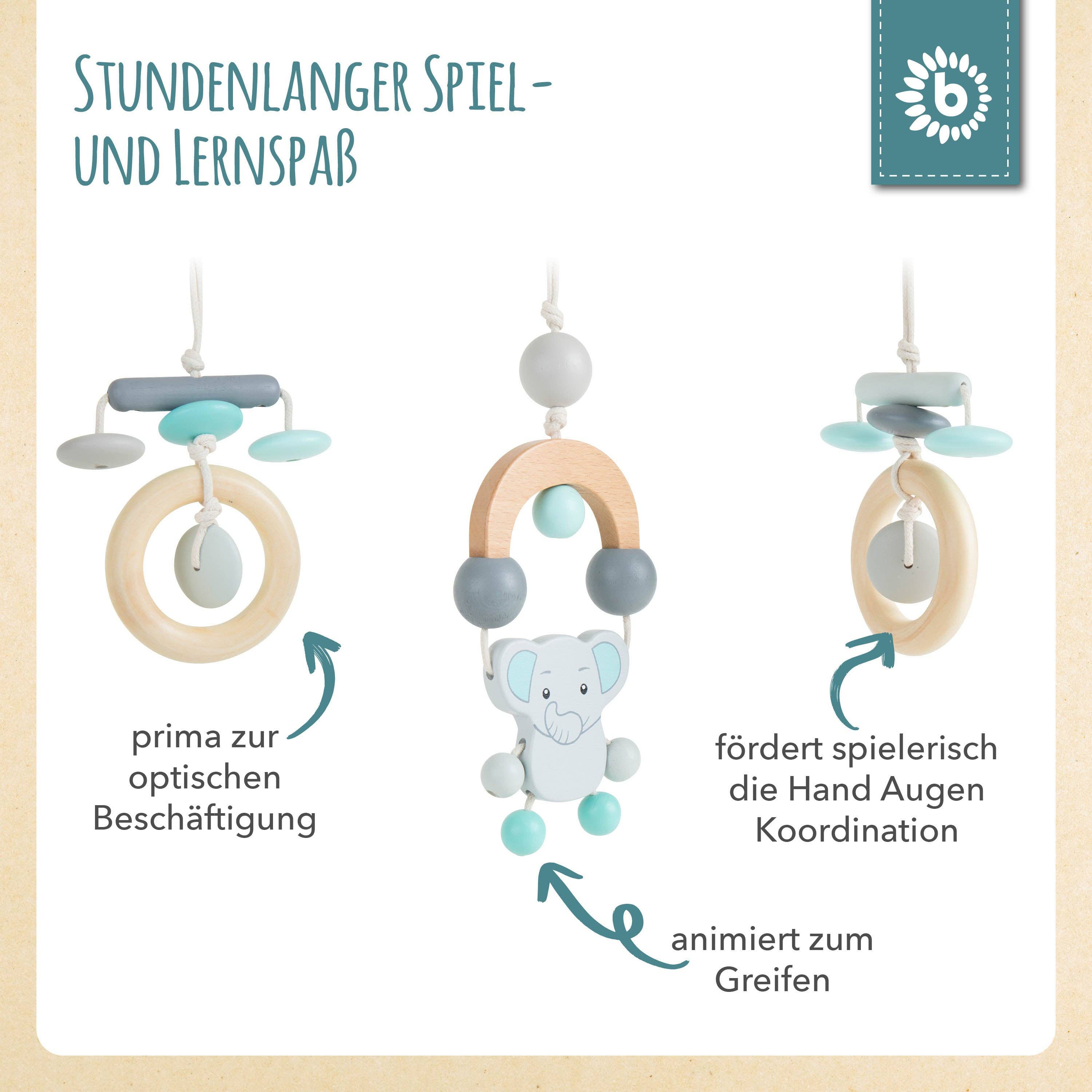 Bieco Spielwaren – Großhandel Holzspielzeug – Kinder – Spielbogen Elefant5