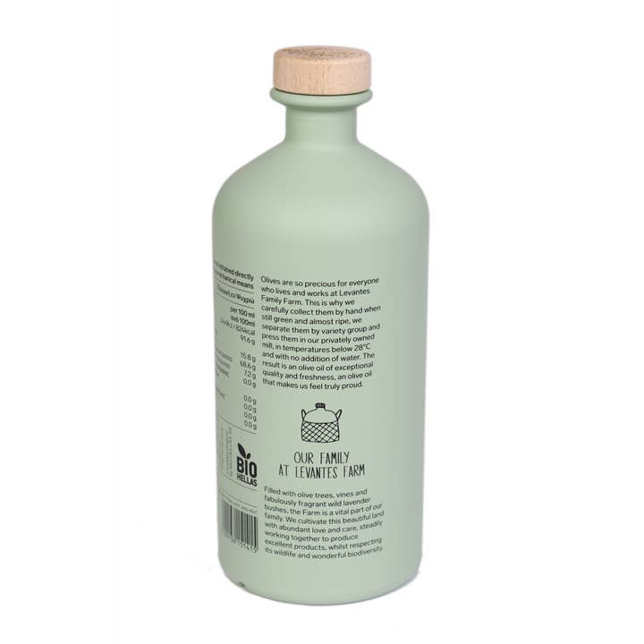 Hellenic Farms - Wholesale Olive Oil - Levantes Charm Organic Extra Virgin Olive Oil 750mL