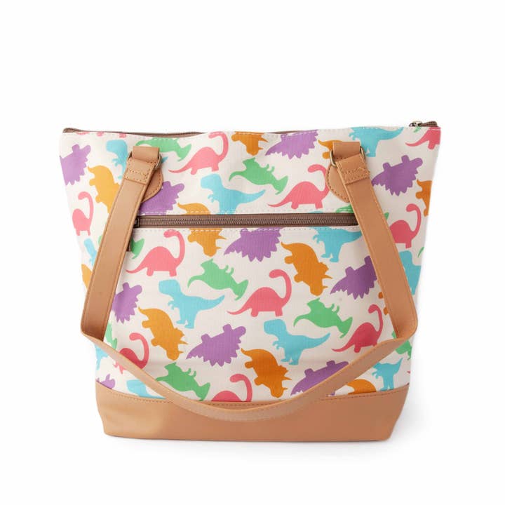 Twice Sheared Sheep - Wholesale Knitting/Crochet Supplies - Dino Mega Trinity Bag – Large Zippered Knitting Project Bag1