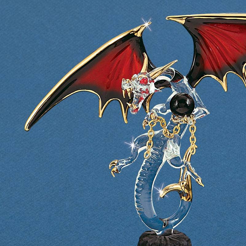 Glass Baron - Vendita all'ingrosso Statuette decorative - D4 560-B: Drago della Magia Nera2