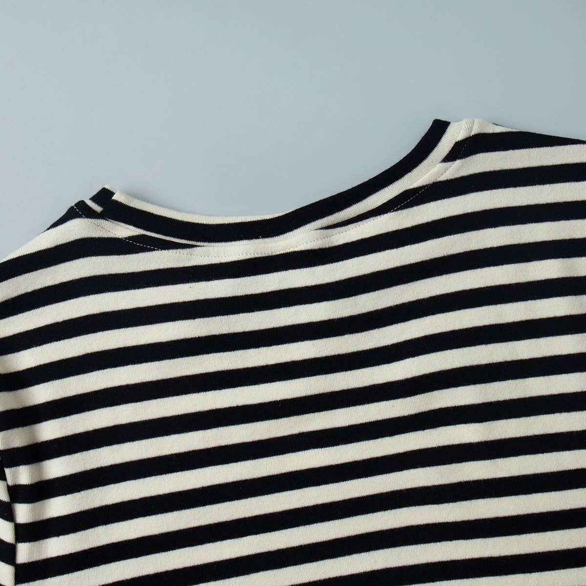 Hope & Sunshine - Vendita all'ingrosso Maglietta - Donna - Maglietta a maniche lunghe aderente in cotone a righe15