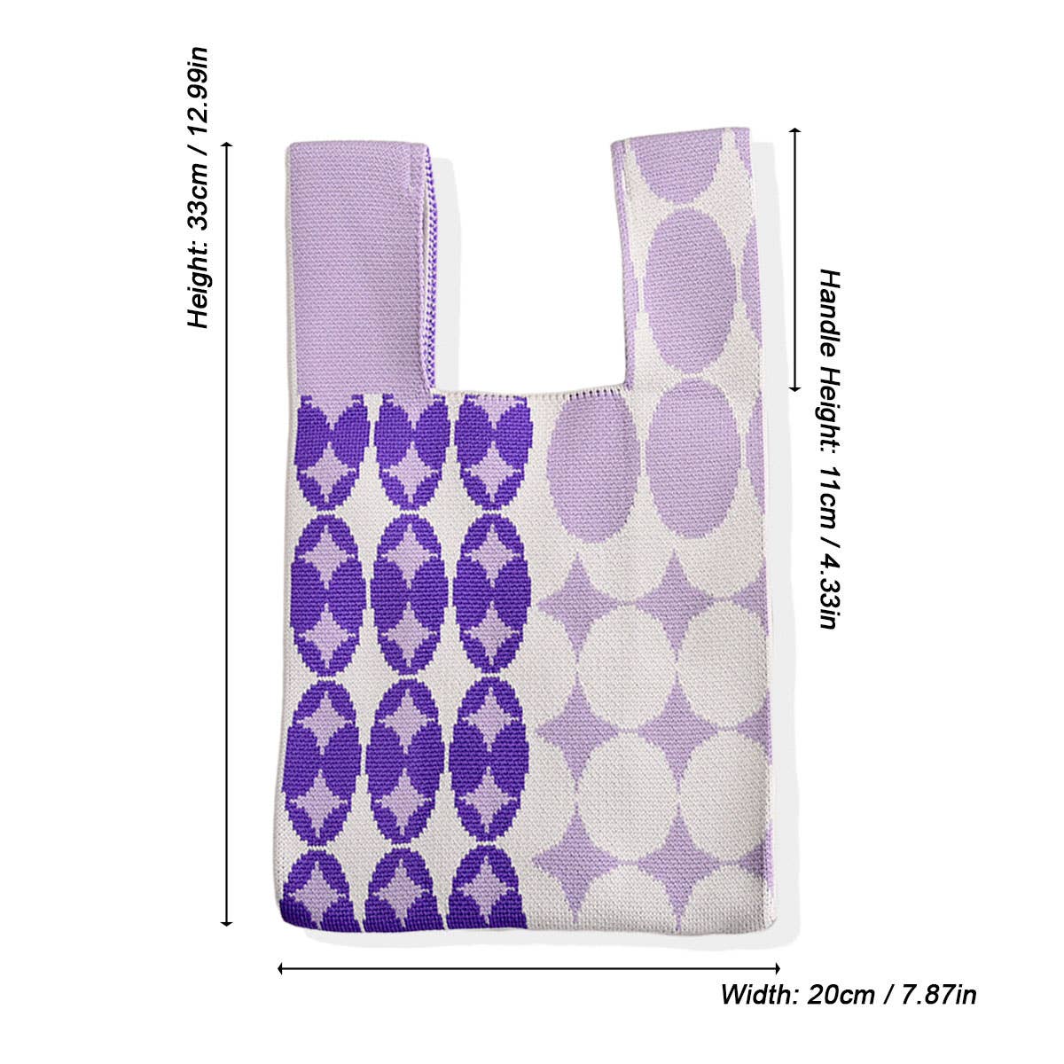 ACCITY - Wholesale Tote Bag - Women's - Trendy Knit Handbag for Women, Colorful Design_CWAB08795