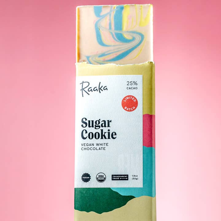 Raaka Chocolate - Wholesale Chocolate Bar - Sugar Cookie White Chocolate Bar - Spring Limited2