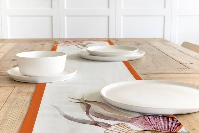 Piece of Trend - Wholesale Table Runner - Table Runner - Piece of Trend - Maxx Table Runner orange strip0