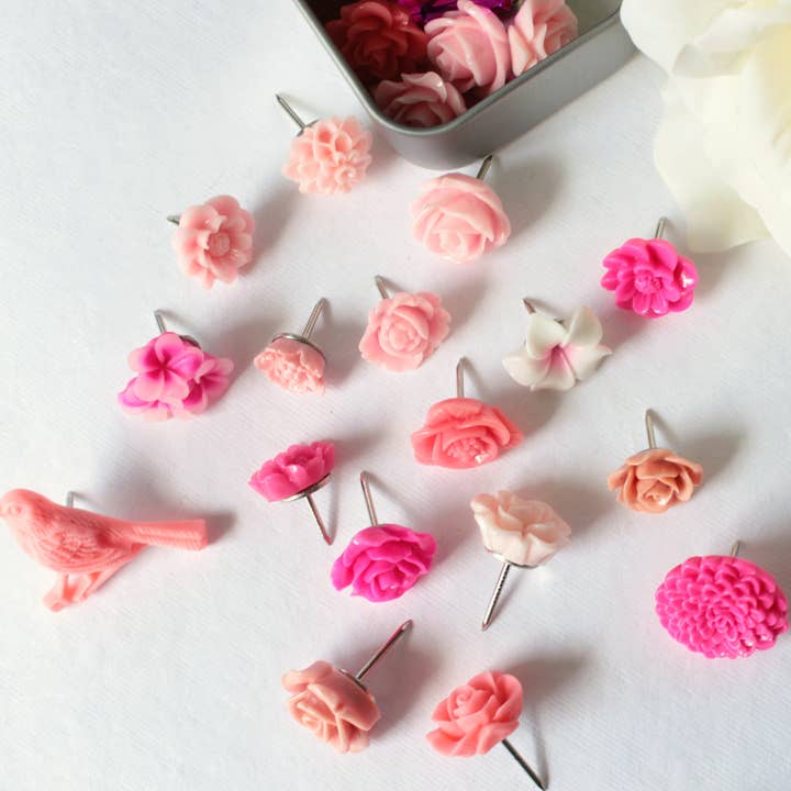 Merry Alchemy – alfinete de lapela por atacado – Conjunto de alfinetes de flor rosa4