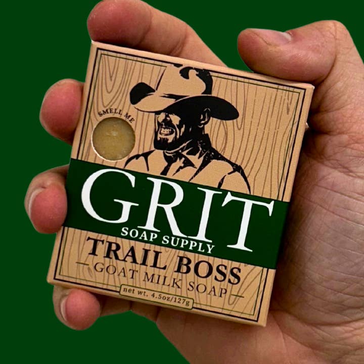 Sabonete em Barra de Leite de Cabra Trail Boss por atacado de GRIT Soap Supply