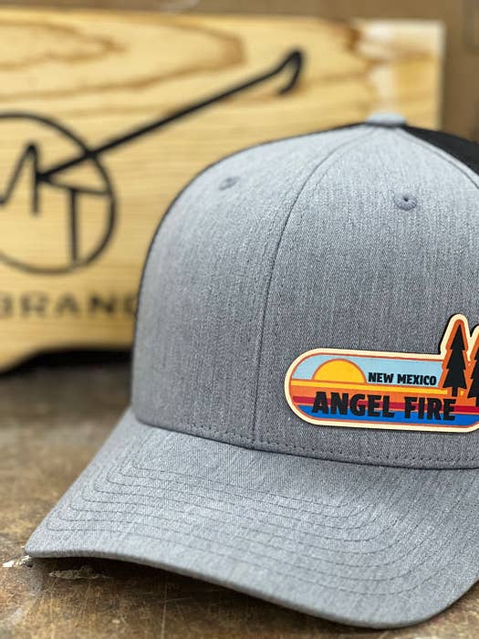 Sun Ride Trees - Leather Patch Hat - CUSTOMIZABLE for wholesale by MT Brand Apparel