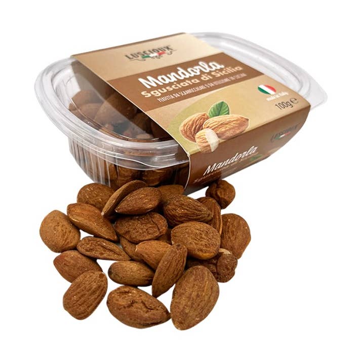 LUSCIOUX - OMNIA GROUP SRL - Wholesale Nuts - Sicilian peeled almond 100 g bowl0