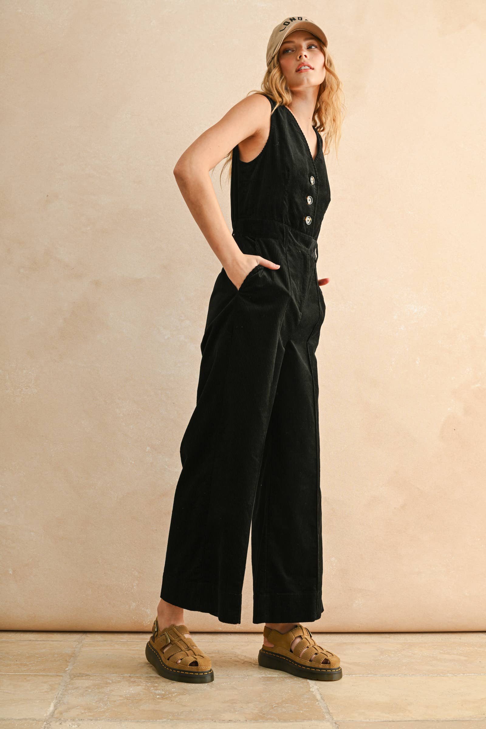 MIOU MUSE - Wholesale Jumpsuit - Women's - JU5682   CORDUROY JUMPSUIT1