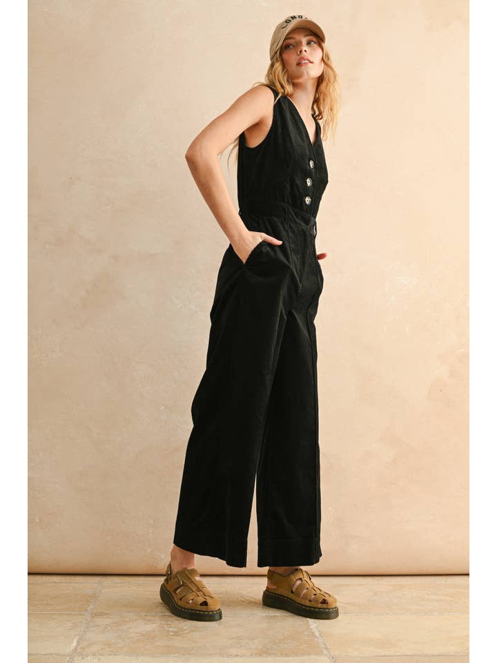 MIOU MUSE - Wholesale Jumpsuit - Women's - JU5682 CORDUROY JUMPSUIT1