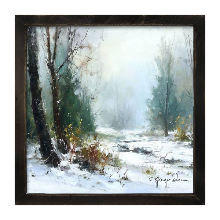 ginger blue - Wholesale Art Print - Snowy Forest7